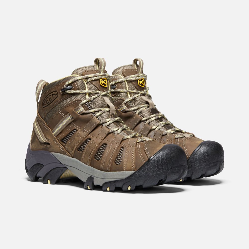 Keen Outdoor Bot Kadın Kahverengi - Voyageur Mid - Türkiye RQMW86251